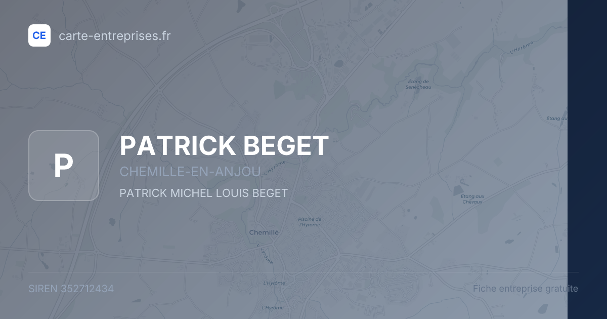 PATRICK BEGET — 352712434 — fiche entreprise