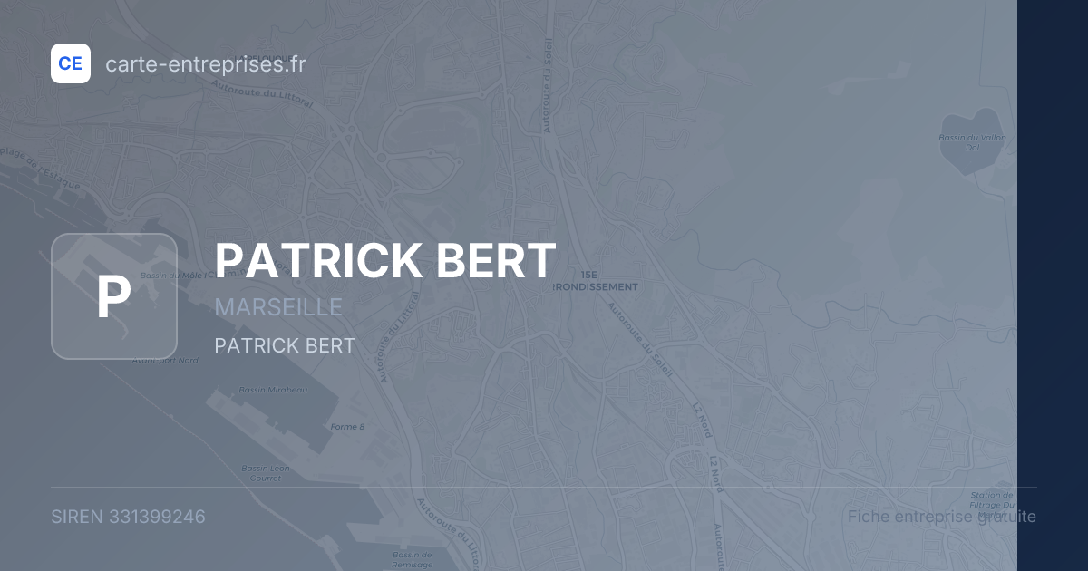 PATRICK BERT — 331399246 — fiche entreprise