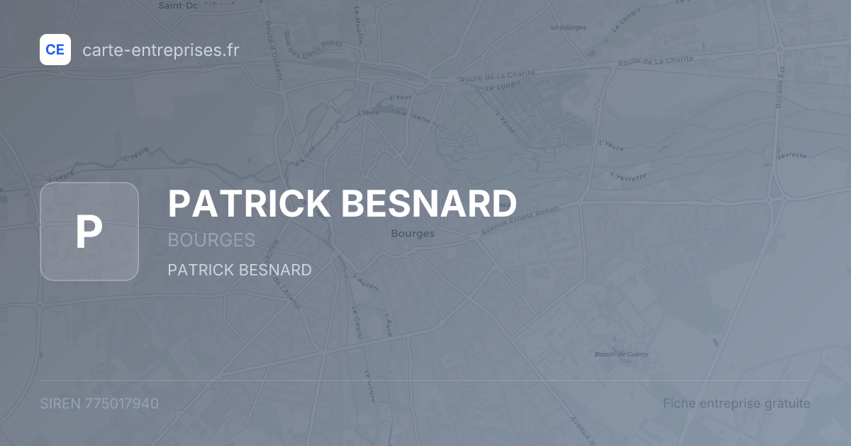 PATRICK BESNARD — 775017940 — fiche entreprise