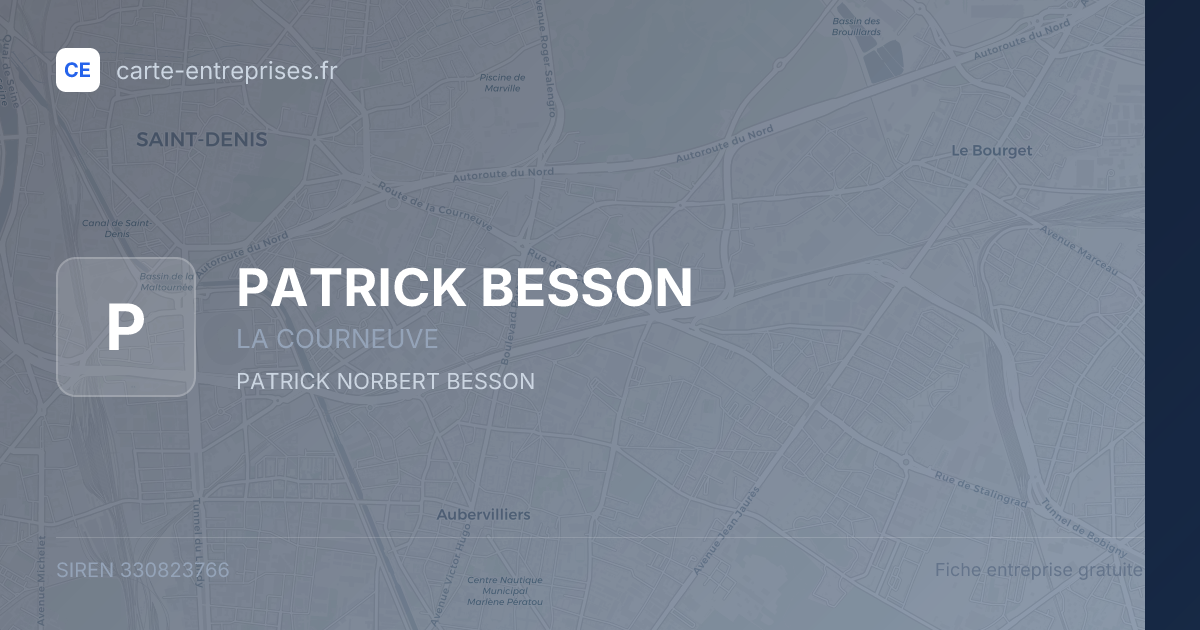 PATRICK BESSON — 330823766 — fiche entreprise