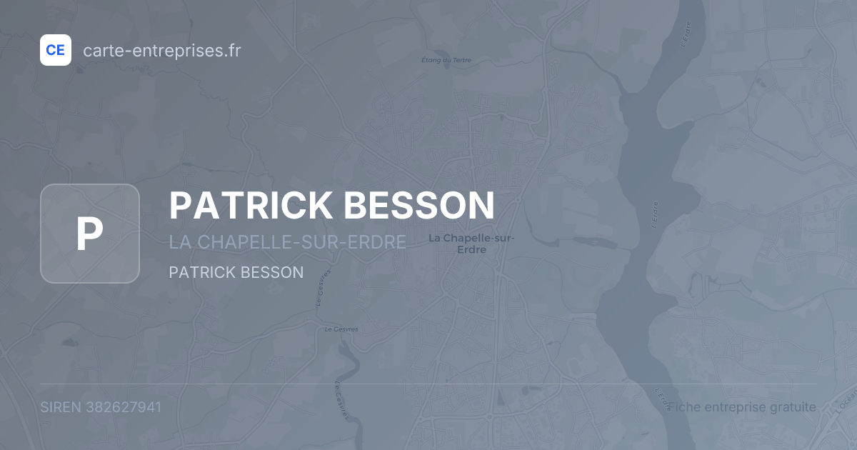 PATRICK BESSON — 382627941 — fiche entreprise