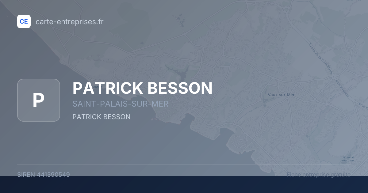 PATRICK BESSON — 441390549 — fiche entreprise