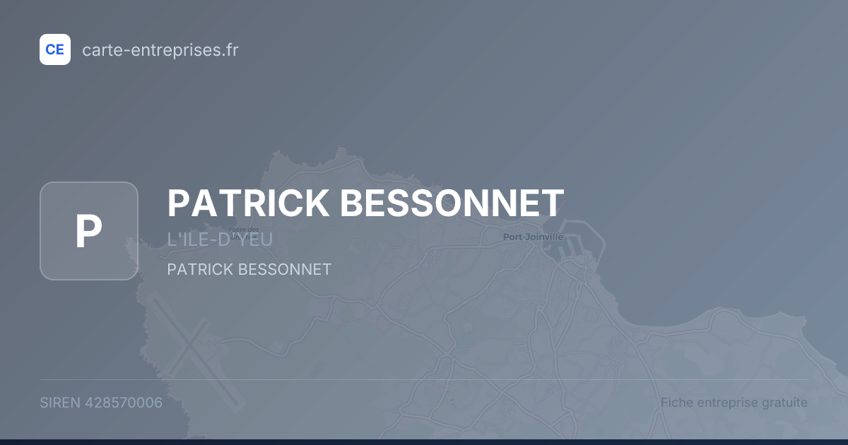 PATRICK BESSONNET — 428570006 — fiche entreprise