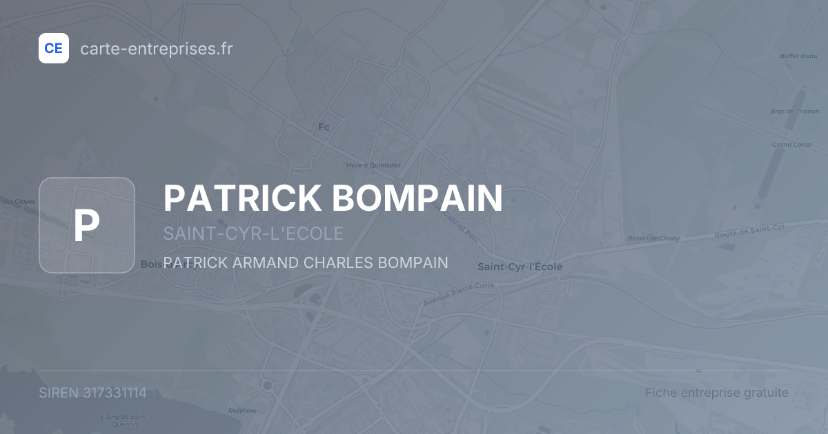 PATRICK BOMPAIN — 317331114 — fiche entreprise