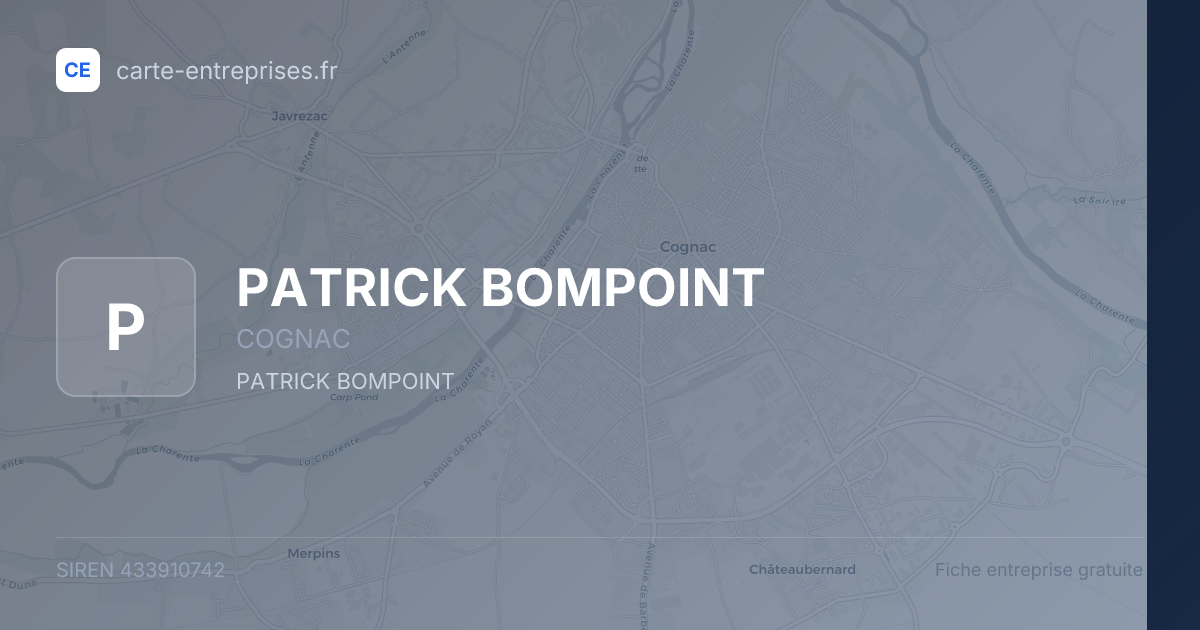 PATRICK BOMPOINT — 433910742 — fiche entreprise