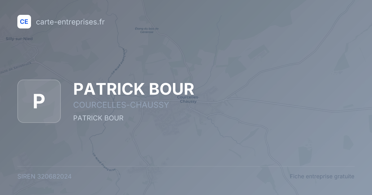 PATRICK BOUR — 320682024 — fiche entreprise