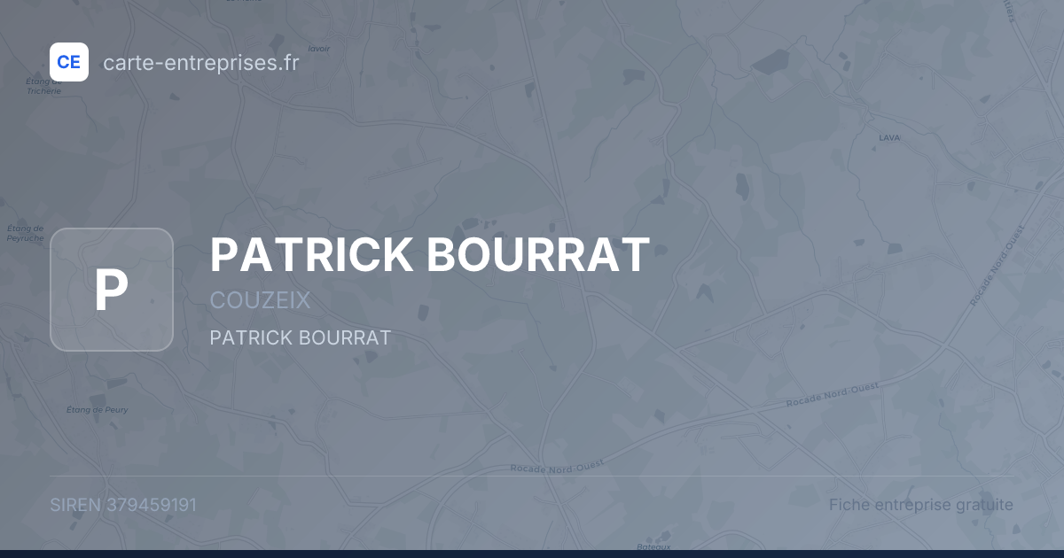 PATRICK BOURRAT — 379459191 — fiche entreprise