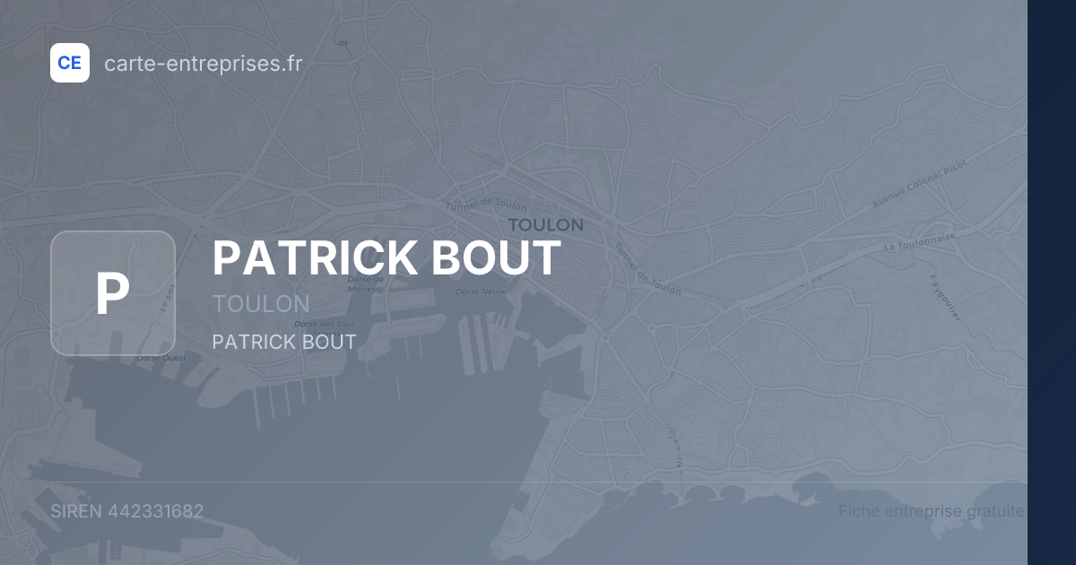 PATRICK BOUT — 442331682 — fiche entreprise