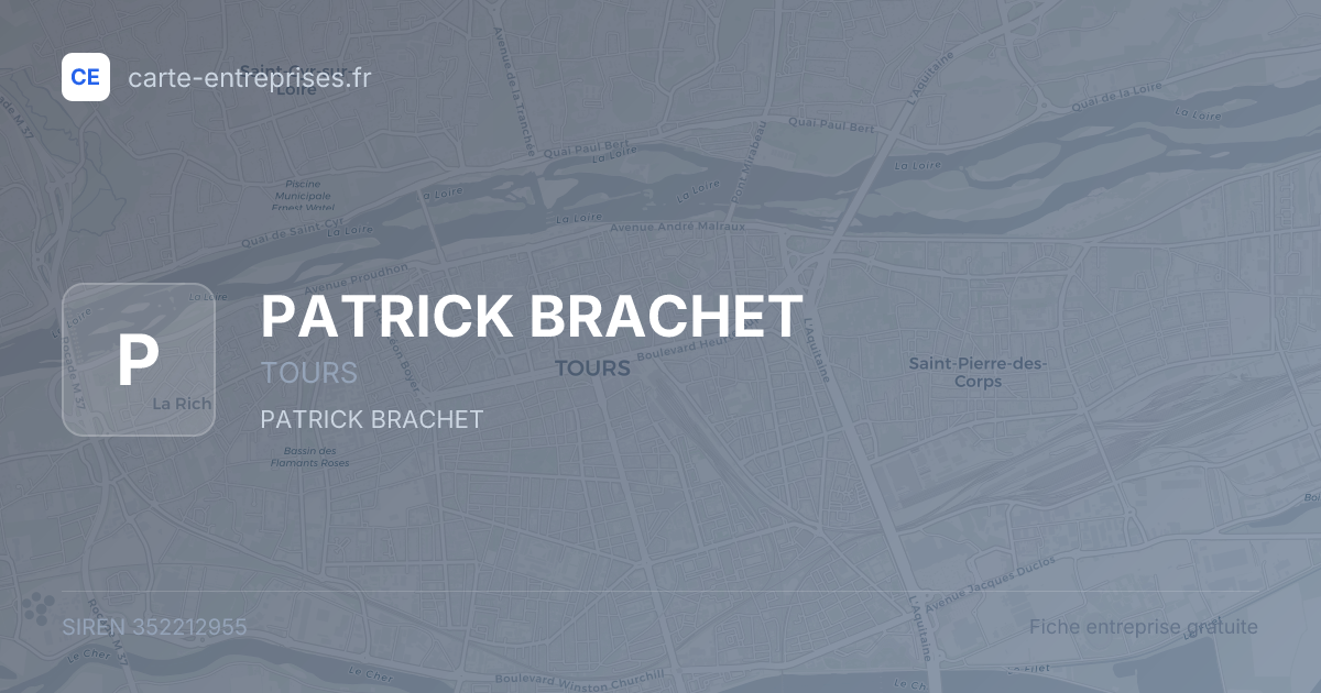 PATRICK BRACHET — 352212955 — fiche entreprise