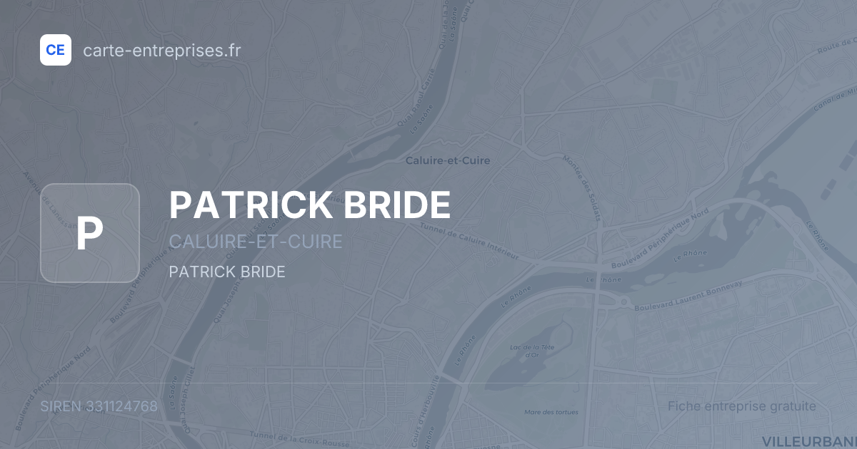 PATRICK BRIDE — 331124768 — fiche entreprise