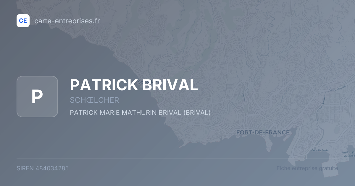 PATRICK BRIVAL — 484034285 — fiche entreprise