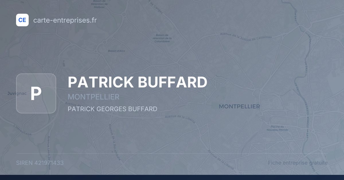 PATRICK BUFFARD — 421971433 — fiche entreprise