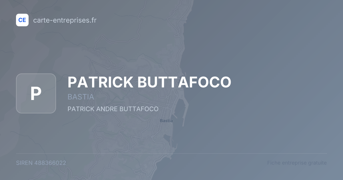 PATRICK BUTTAFOCO — 488366022 — fiche entreprise