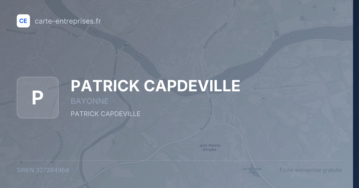 PATRICK CAPDEVILLE — 327364964 — fiche entreprise