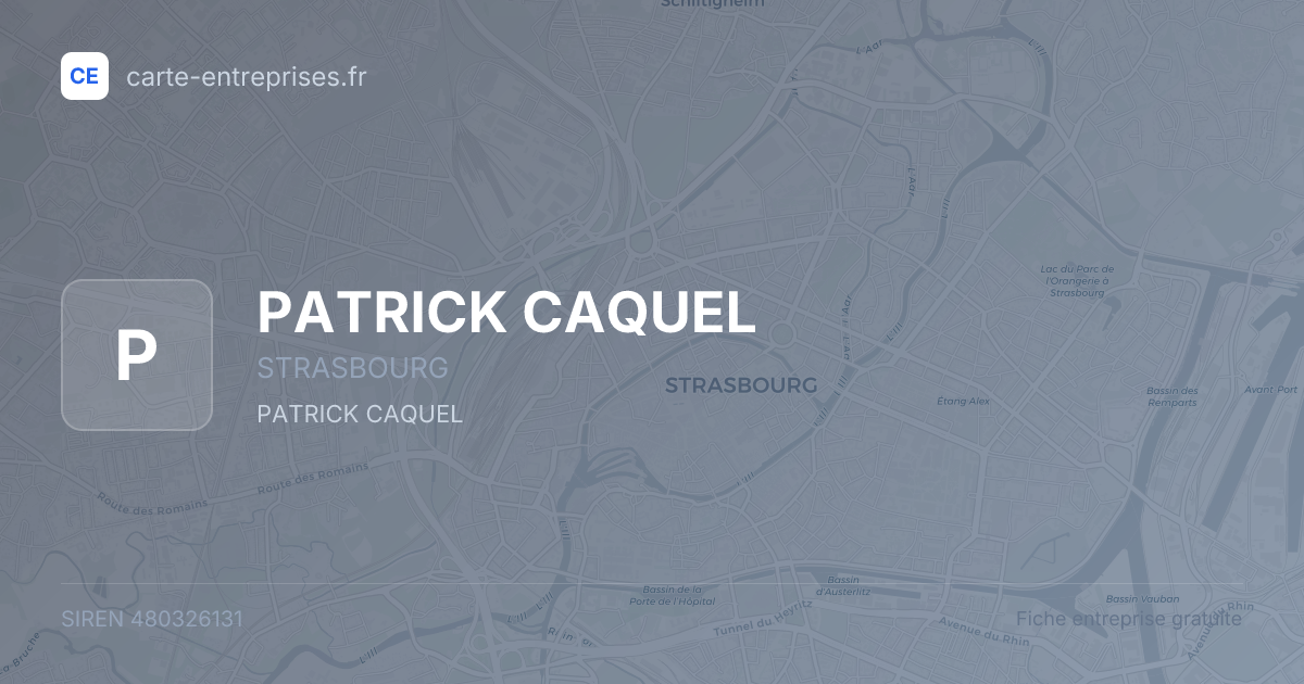 PATRICK CAQUEL — 480326131 — fiche entreprise