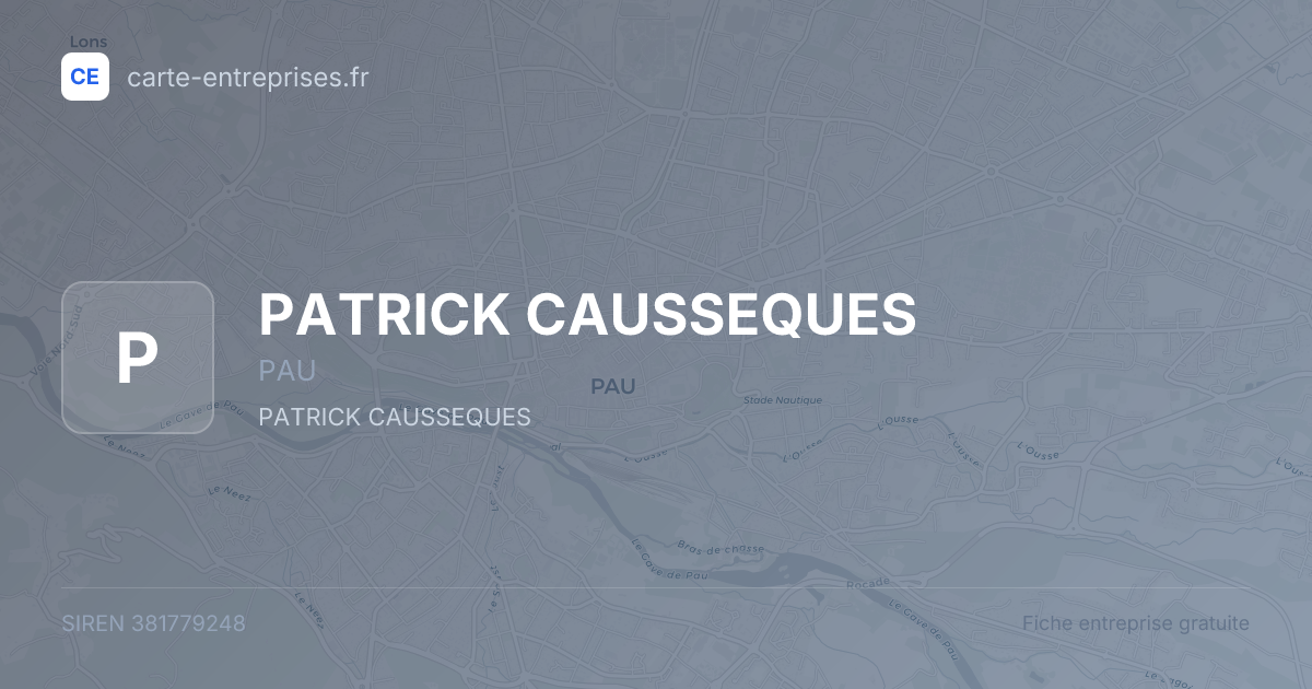 PATRICK CAUSSEQUES — 381779248 — fiche entreprise