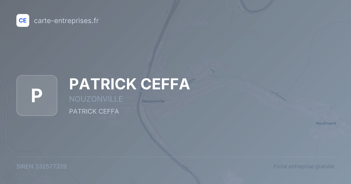 PATRICK CEFFA — 332577329 — fiche entreprise
