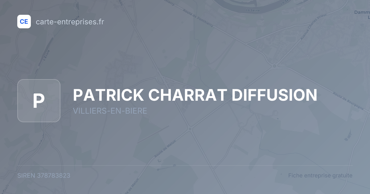 PATRICK CHARRAT DIFFUSION — 378783823 — fiche entreprise