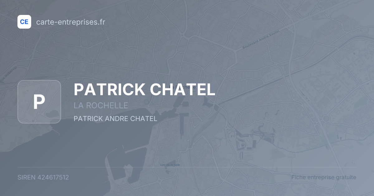 PATRICK CHATEL — 424617512 — fiche entreprise