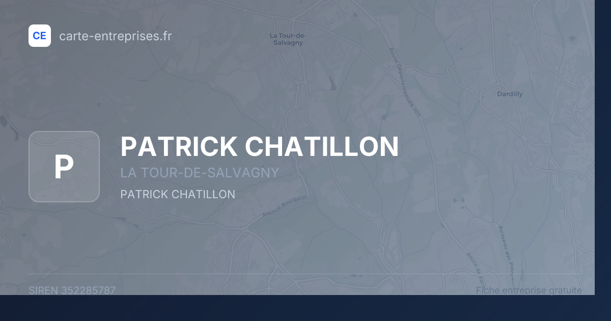 PATRICK CHATILLON — 352285787 — fiche entreprise