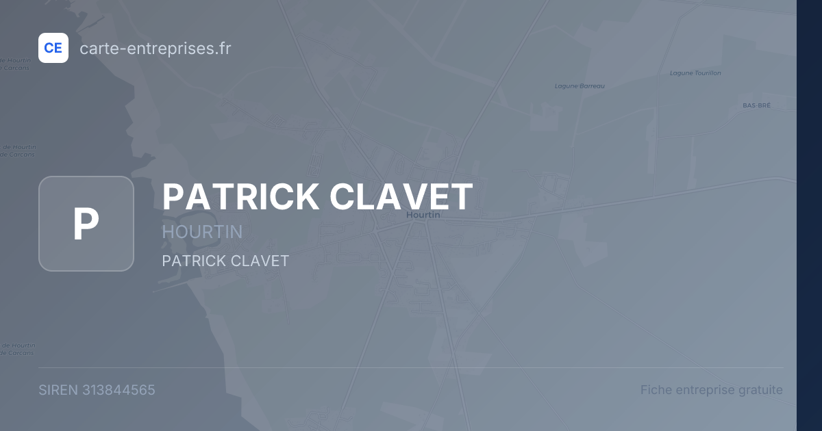 PATRICK CLAVET — 313844565 — fiche entreprise