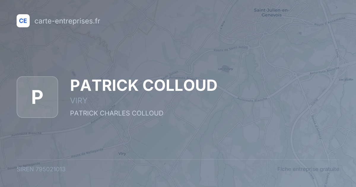PATRICK COLLOUD — 795021013 — fiche entreprise