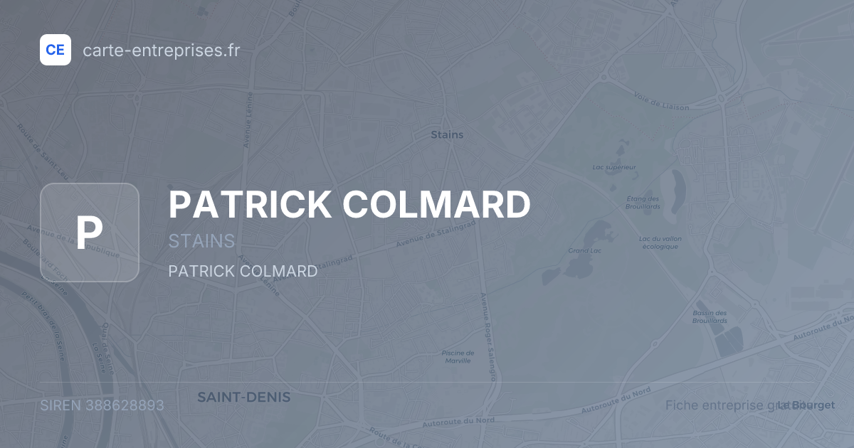 PATRICK COLMARD — 388628893 — fiche entreprise