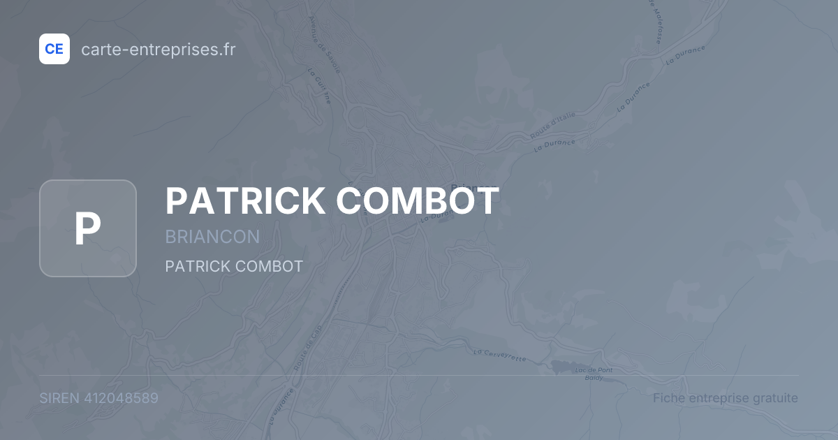 PATRICK COMBOT — 412048589 — fiche entreprise