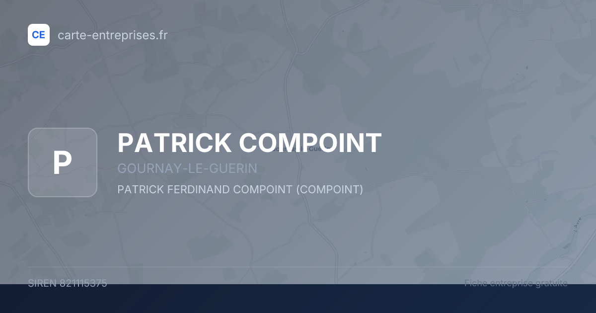 PATRICK COMPOINT — 821115375 — fiche entreprise