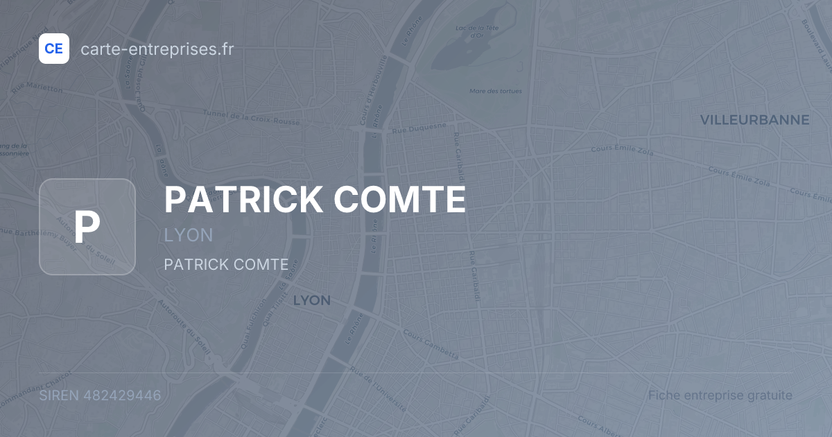 PATRICK COMTE — 482429446 — fiche entreprise