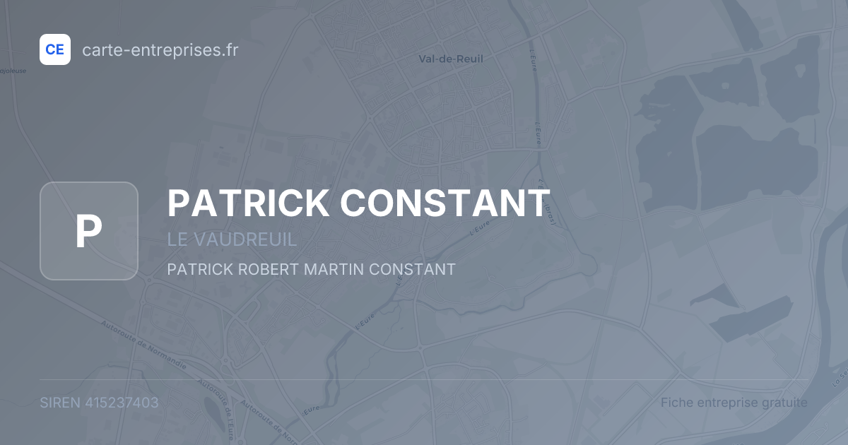 PATRICK CONSTANT — 415237403 — fiche entreprise