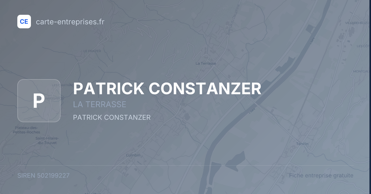 PATRICK CONSTANZER — 502199227 — fiche entreprise