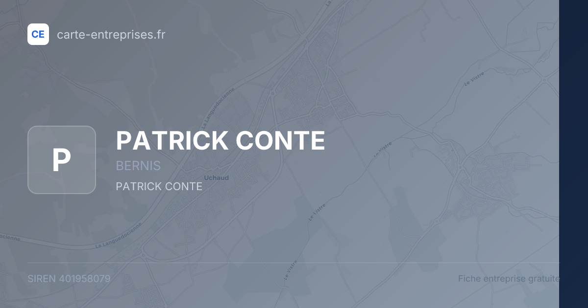 PATRICK CONTE — 401958079 — fiche entreprise