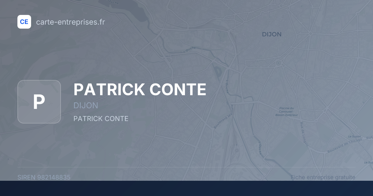 PATRICK CONTE — 982148835 — fiche entreprise
