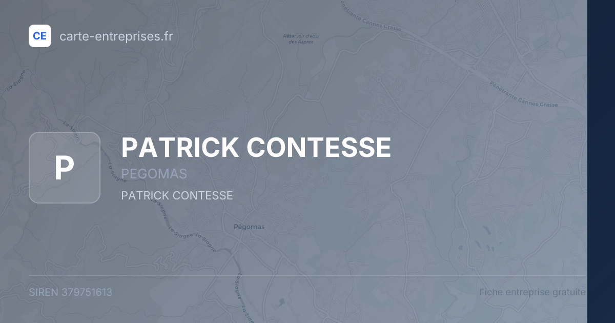 PATRICK CONTESSE — 379751613 — fiche entreprise