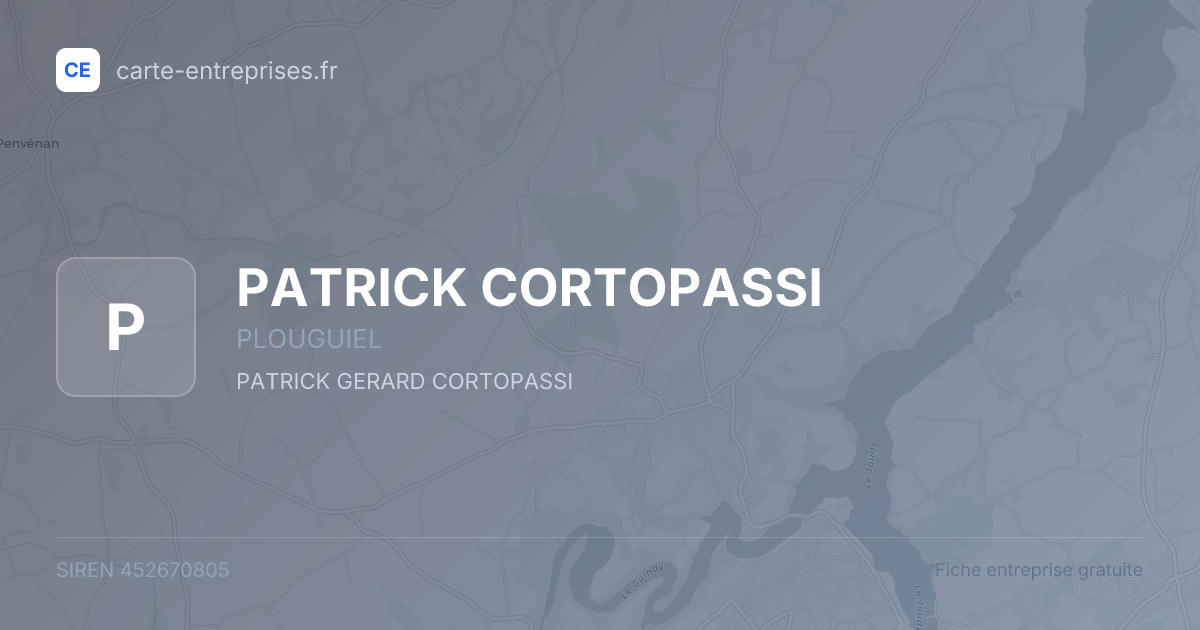 PATRICK CORTOPASSI — 452670805 — fiche entreprise