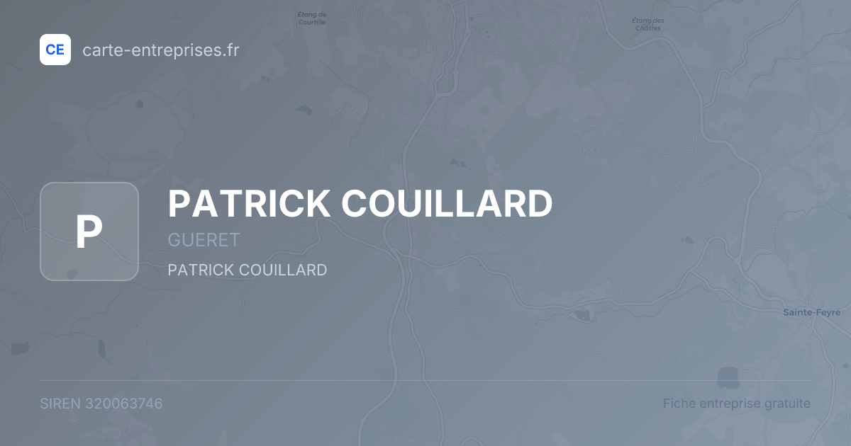 PATRICK COUILLARD — 320063746 — fiche entreprise