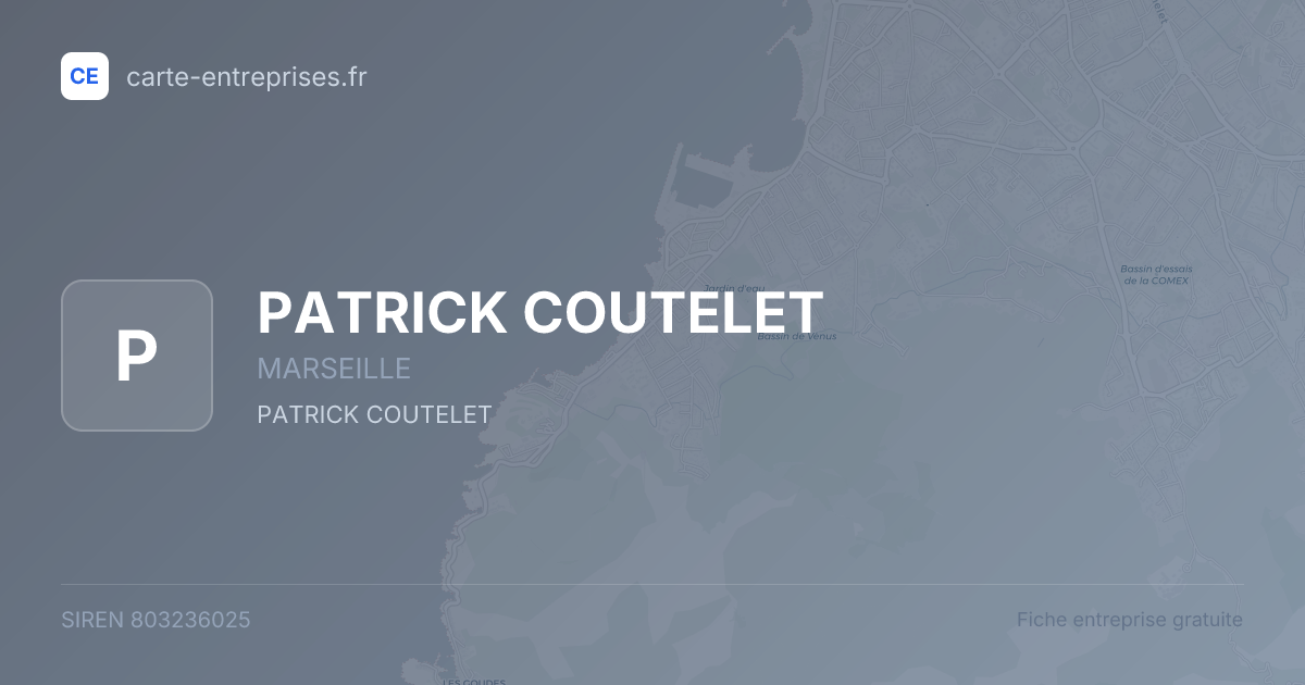 PATRICK COUTELET — 803236025 — fiche entreprise