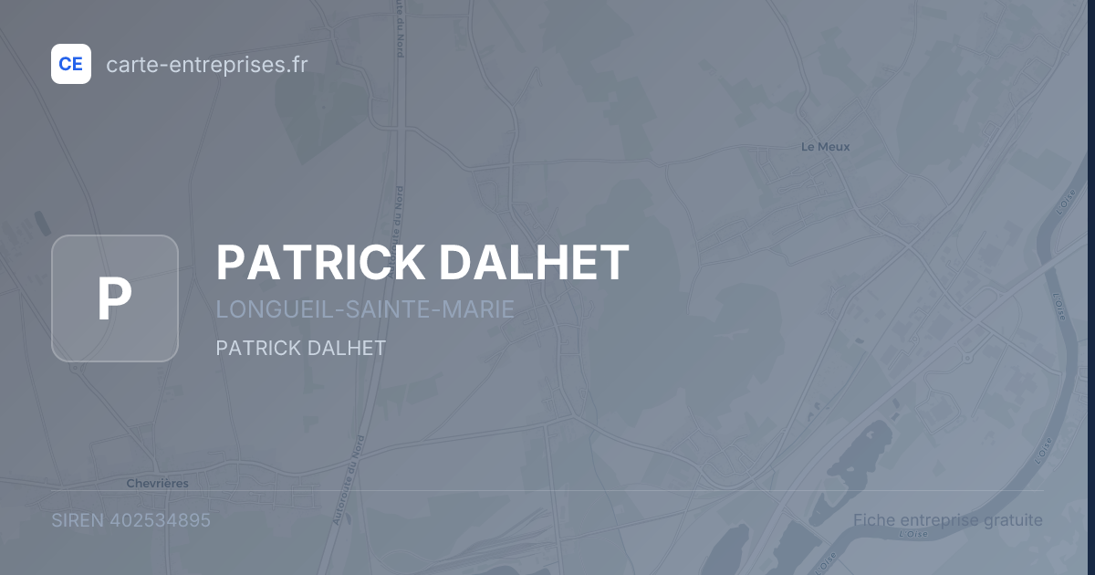 PATRICK DALHET — 402534895 — fiche entreprise