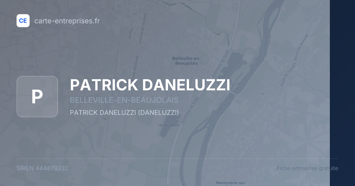 PATRICK DANELUZZI — 444879332 — fiche entreprise