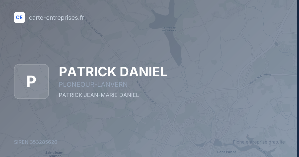 PATRICK DANIEL — 353285620 — fiche entreprise