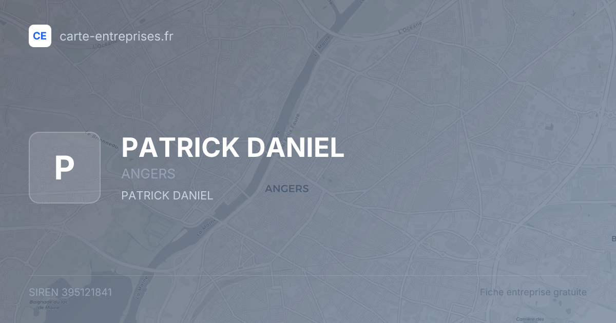 PATRICK DANIEL — 395121841 — fiche entreprise