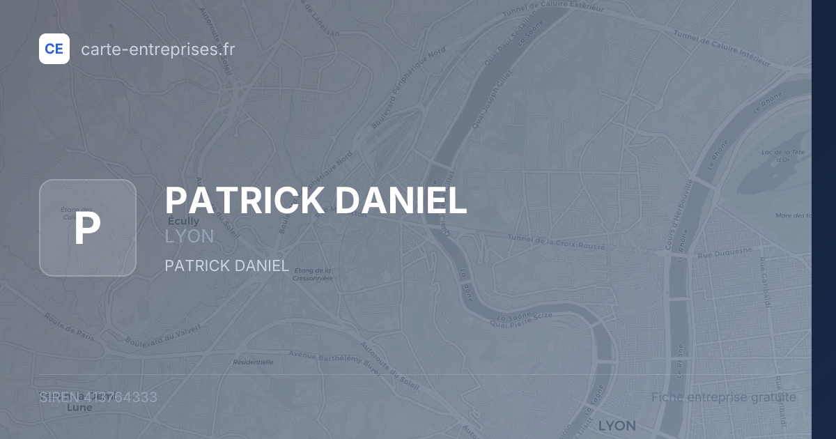 PATRICK DANIEL — 413764333 — fiche entreprise