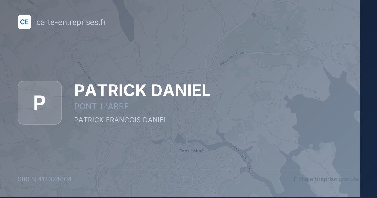 PATRICK DANIEL — 414024604 — fiche entreprise