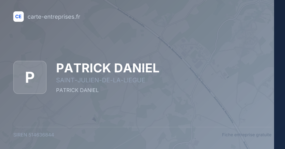 PATRICK DANIEL — 514636844 — fiche entreprise