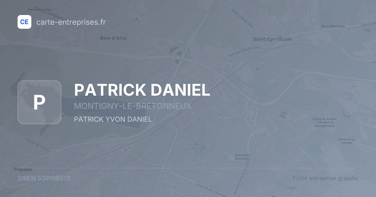 PATRICK DANIEL — 539159970 — fiche entreprise