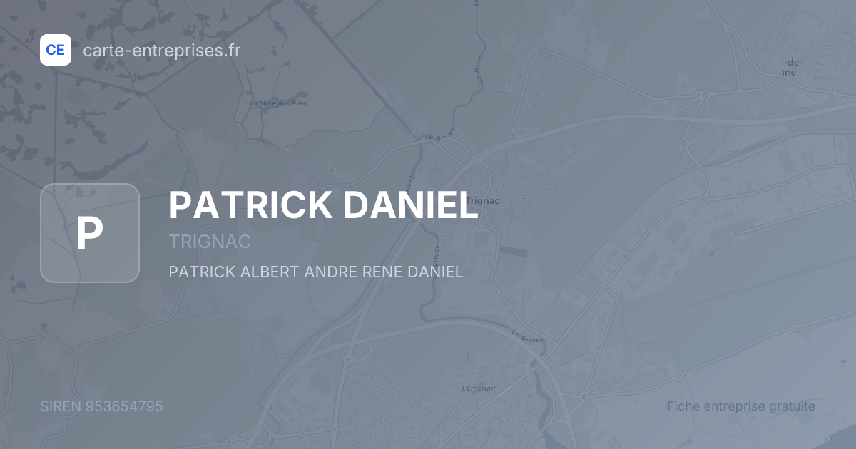 PATRICK DANIEL — 953654795 — fiche entreprise