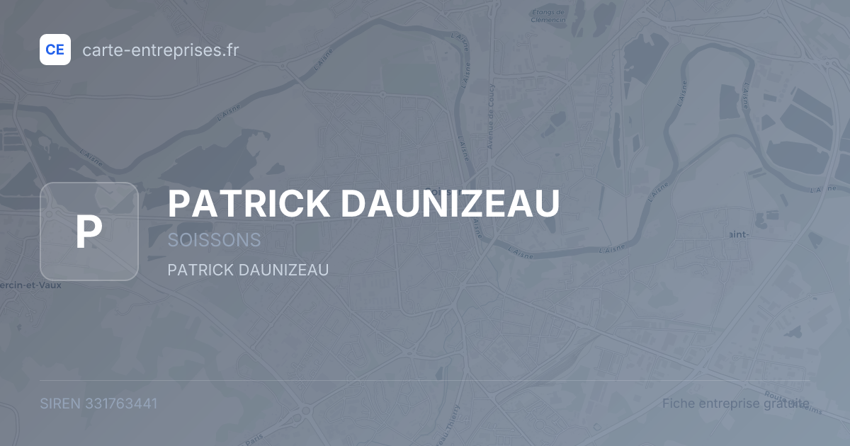 PATRICK DAUNIZEAU — 331763441 — fiche entreprise