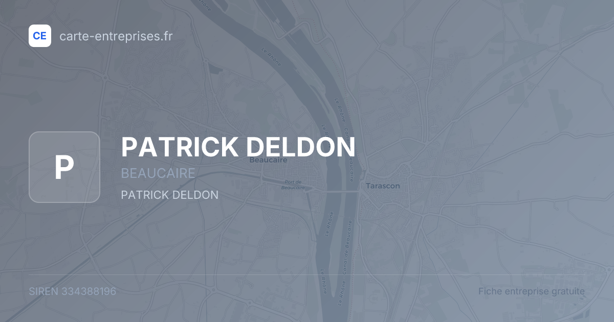 PATRICK DELDON — 334388196 — fiche entreprise