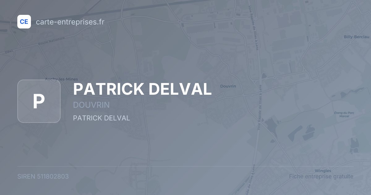 PATRICK DELVAL — 511802803 — fiche entreprise